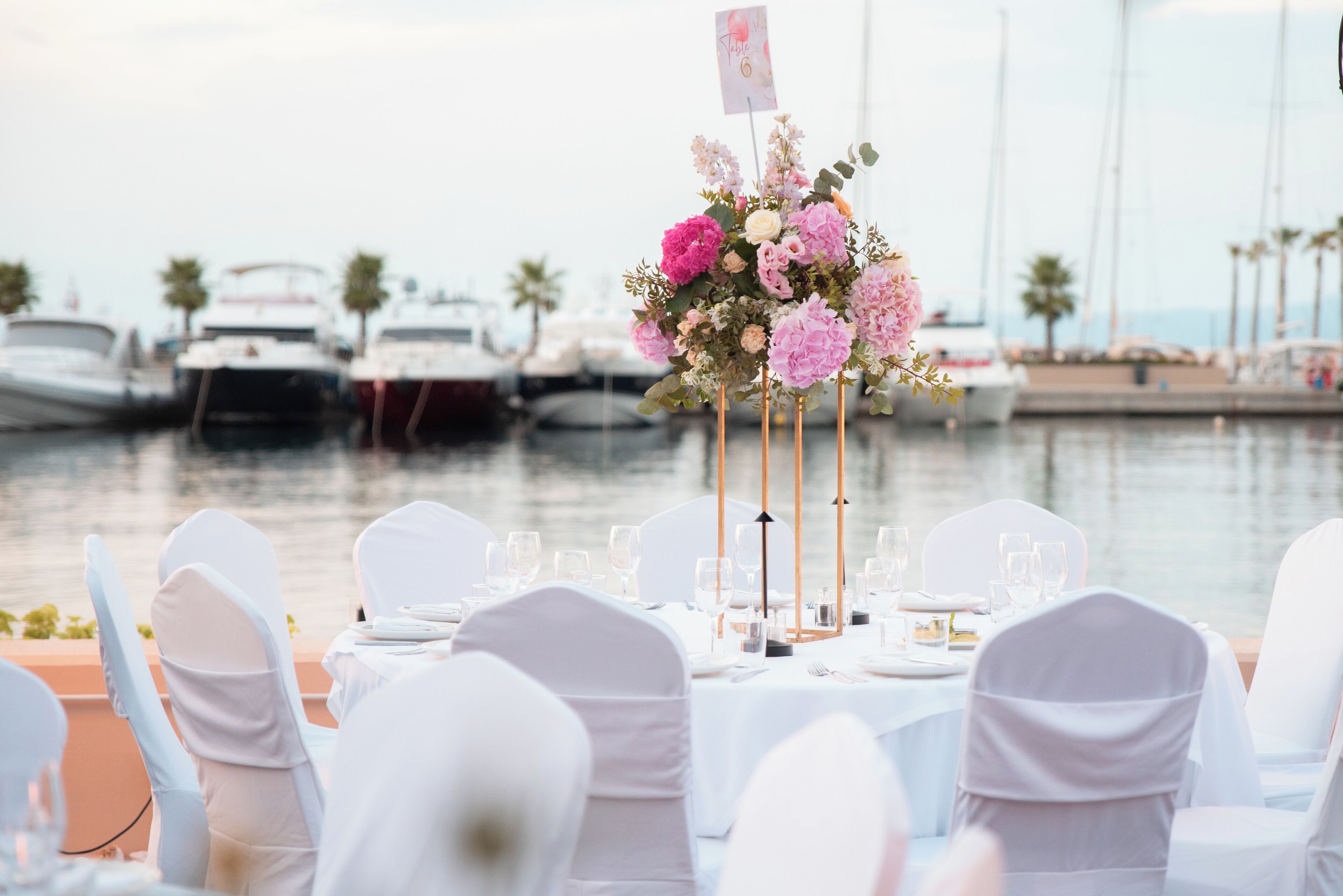 outdoor wedding area