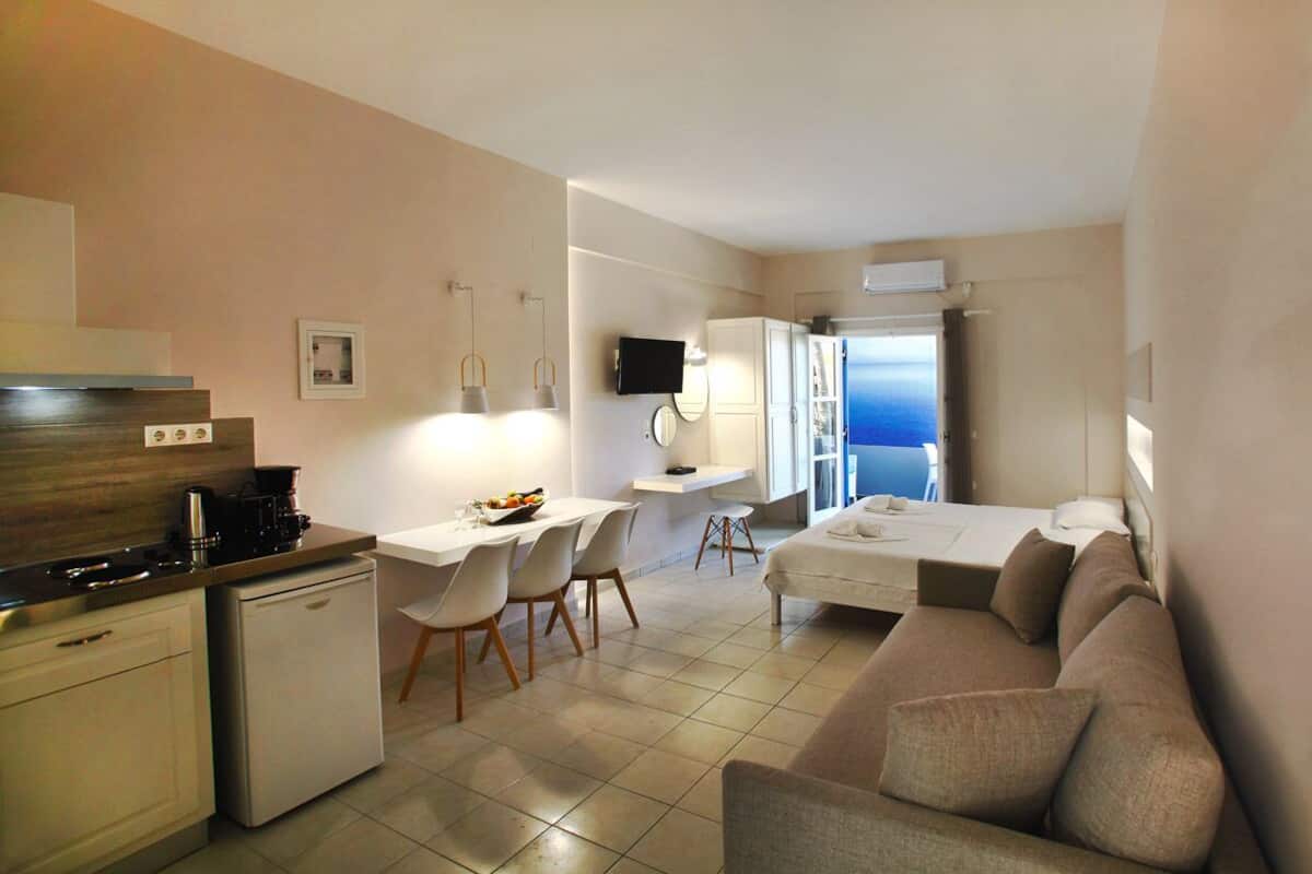 Studio, Balcony, Ground Floor (Athina) | In-room safe, individually decorated, individually furnished