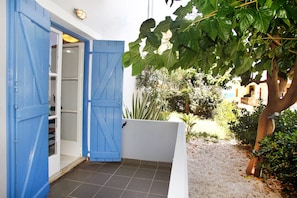 Studio, Balcony, Ground Floor (Lydia) | Terrace/patio - Studios Vasilis (Chania)