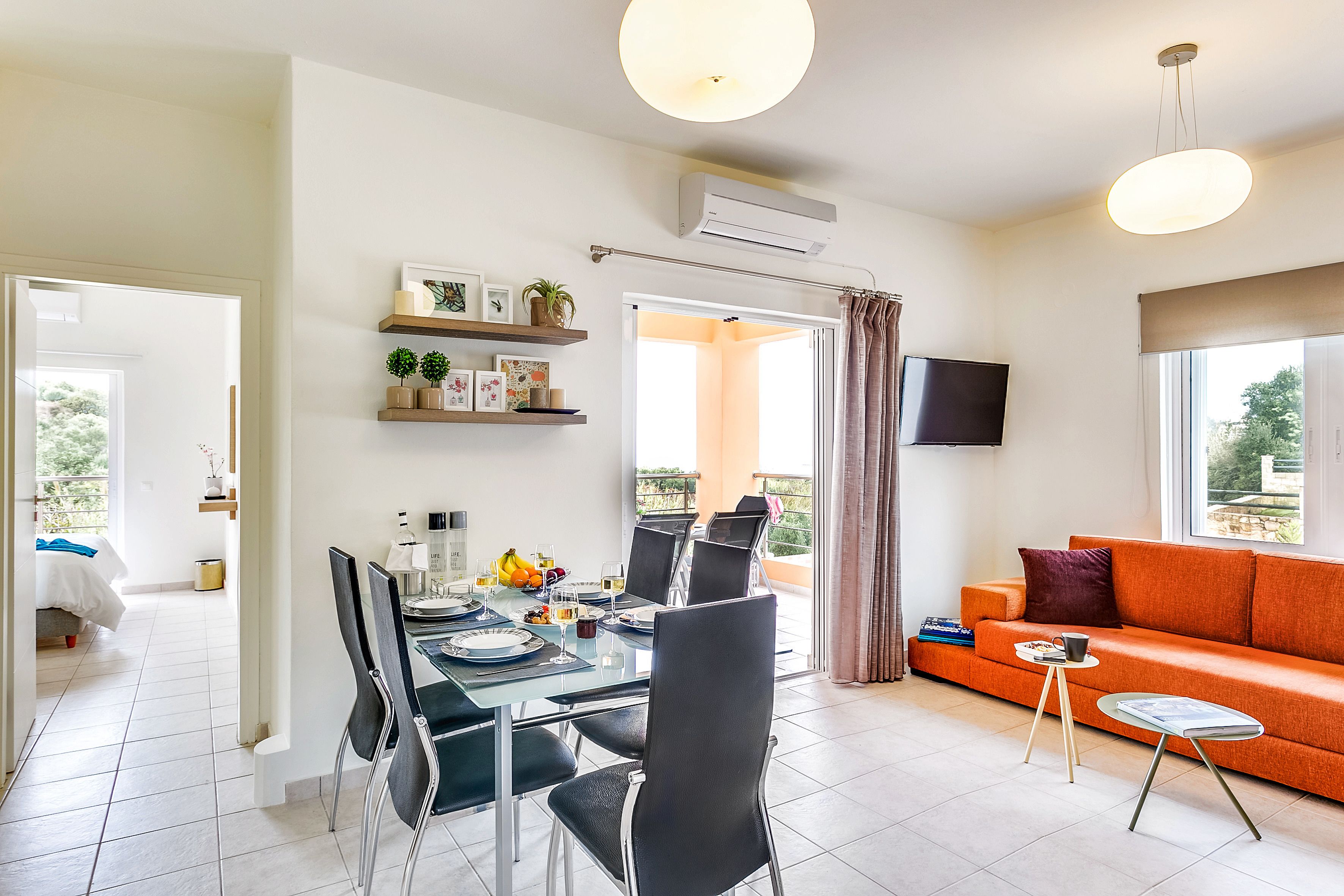 別墅, 3 間臥室, 私人泳池 (Katina) | 起居區 | LED 液晶電視