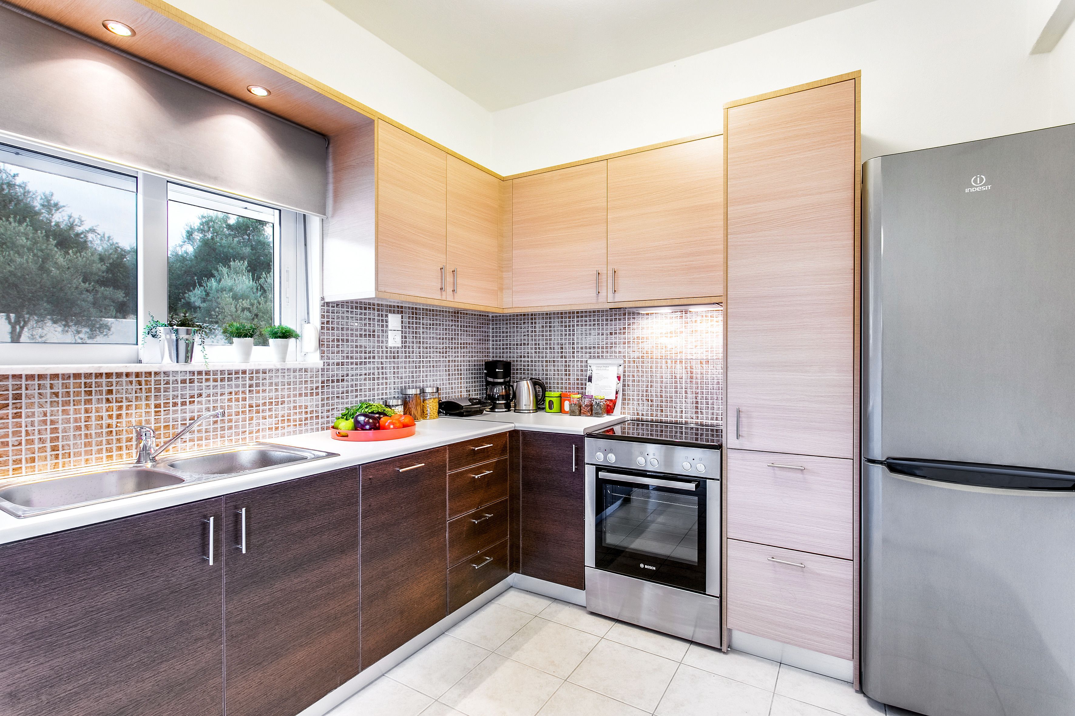 Villa, 3 Bedrooms, Private Pool (Katina) | Private kitchen | Full-size fridge, microwave, stovetop, dishwasher