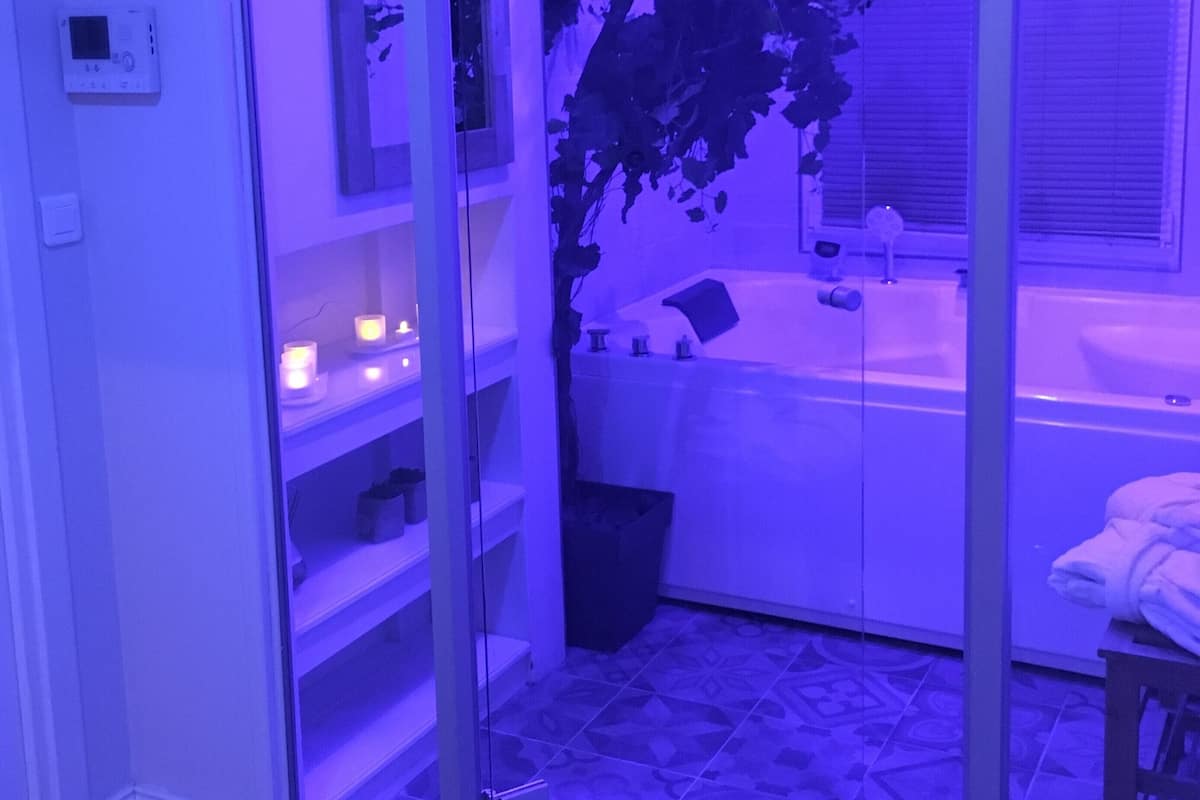 Superior appartement, 1 slaapkamer, bubbelbad | Privéspabad