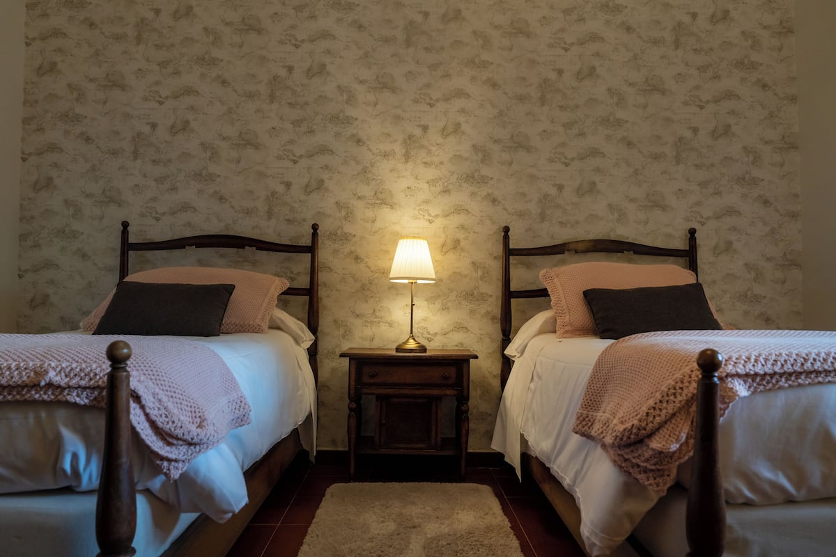 Classic Twin Room | Desk, bed sheets