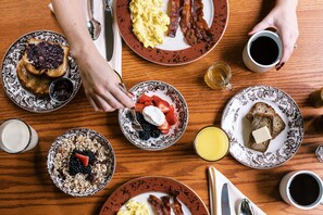 Free daily full breakfast