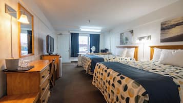 Standard Quadruple Room, 2 Double Beds | Premium bedding, desk, iron/ironing board, free WiFi