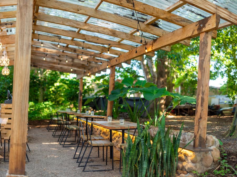 Breakfast, lunch, dinner served; local cuisine, garden views