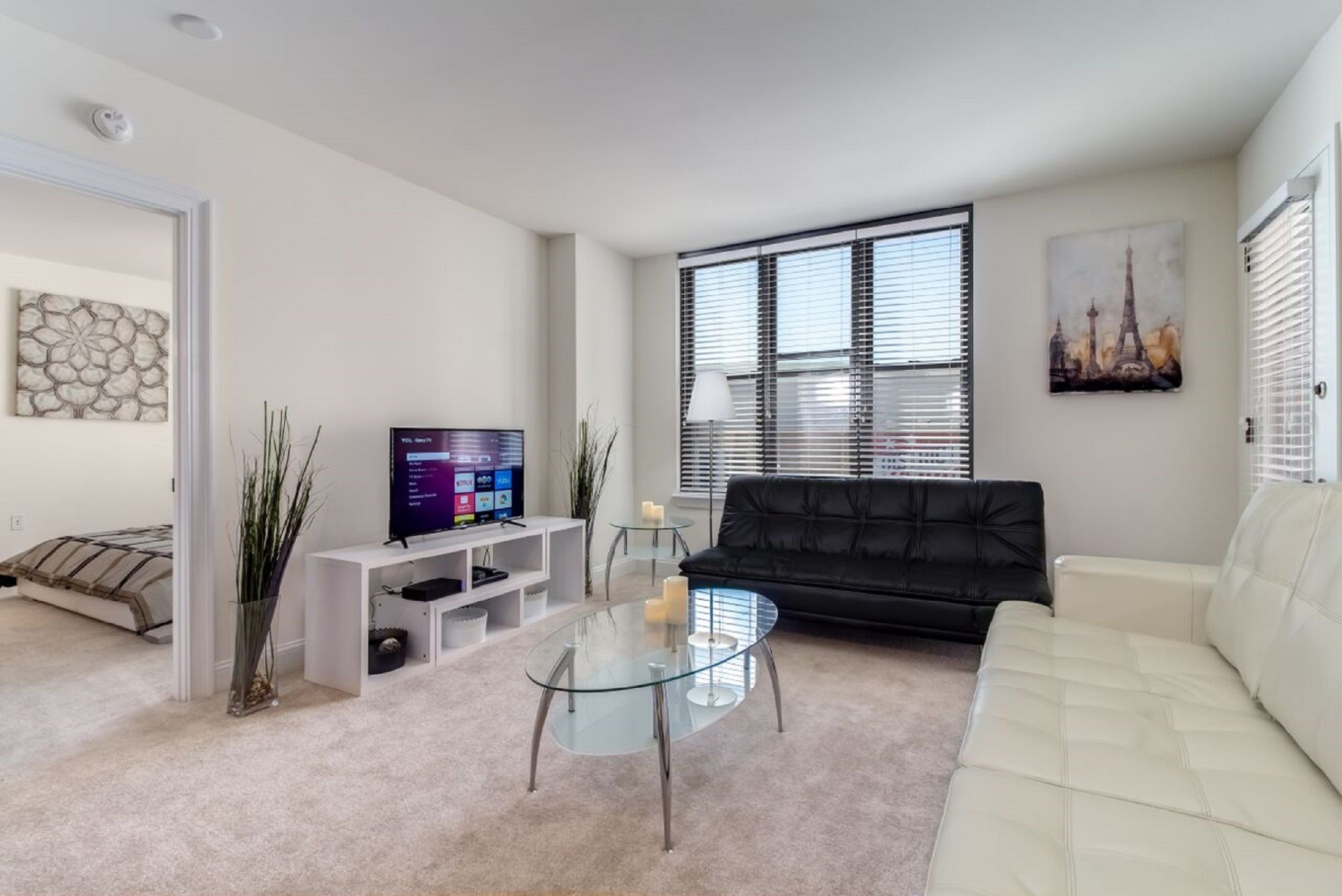 premium apartment, 2 bedrooms, accessible, city view | living area | led tv