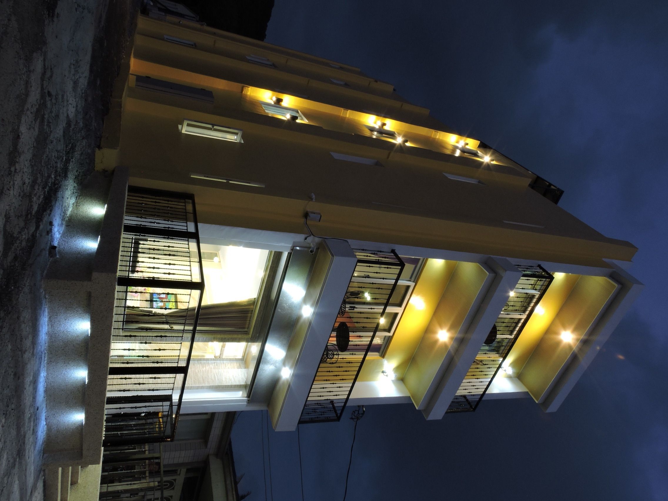 Front of property – evening/night