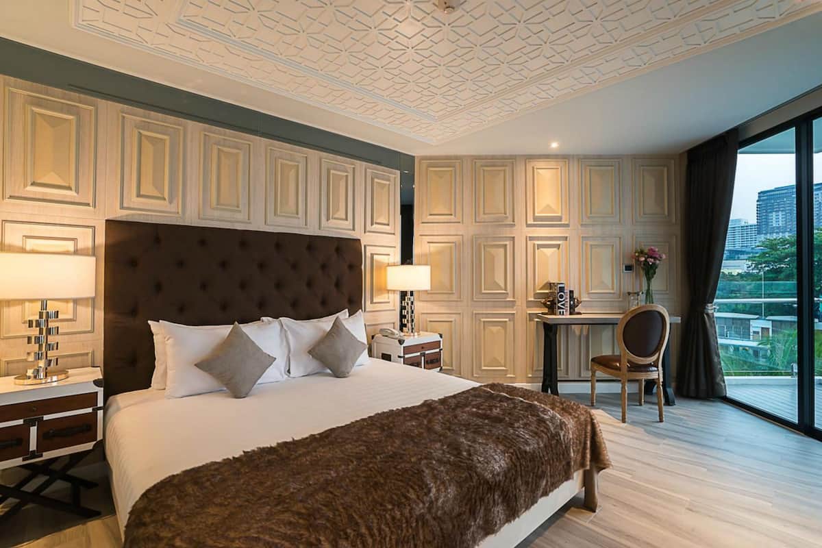 Suite Junior, 1 trÚs grand lit, terrasse, vue océan