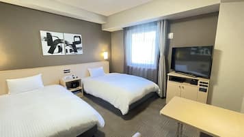 Desk, free WiFi, bed sheets