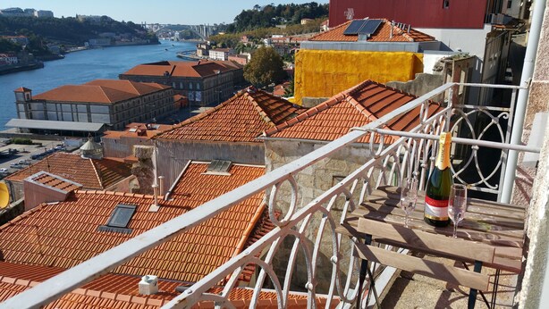 Blick vom Balkon