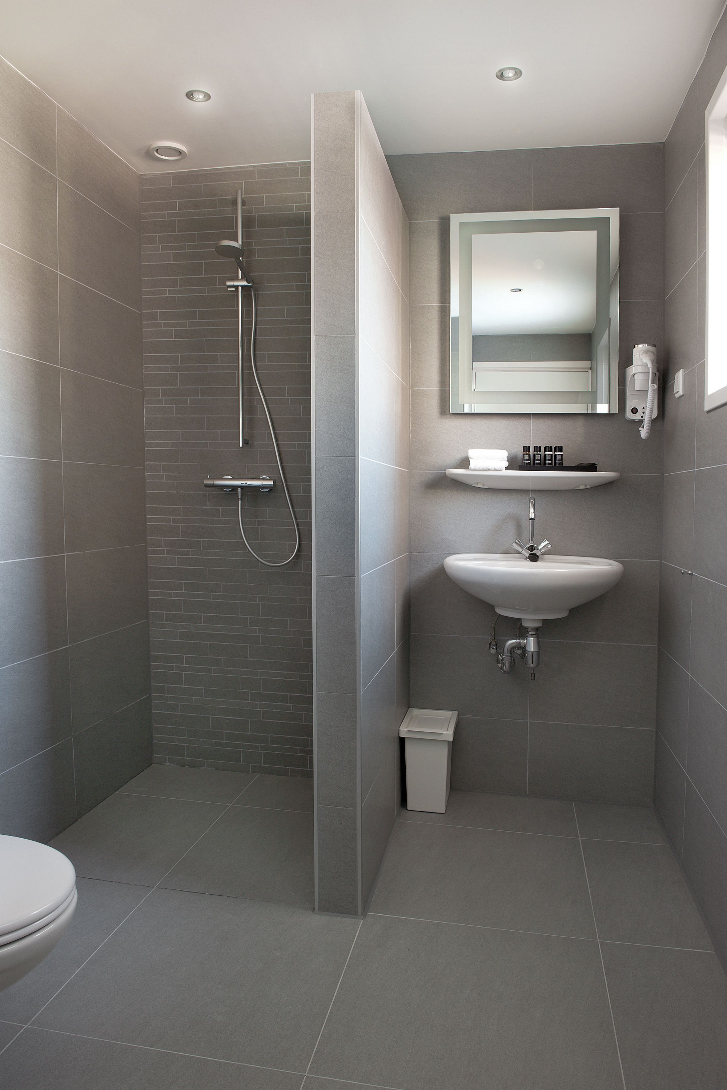 free toiletries, hair dryer, towels