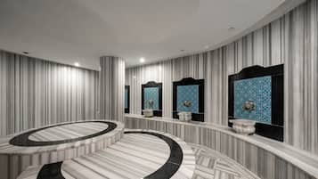 Sauna, tab panas, bilik wap, mandi tangas / hammam, rawatan badan