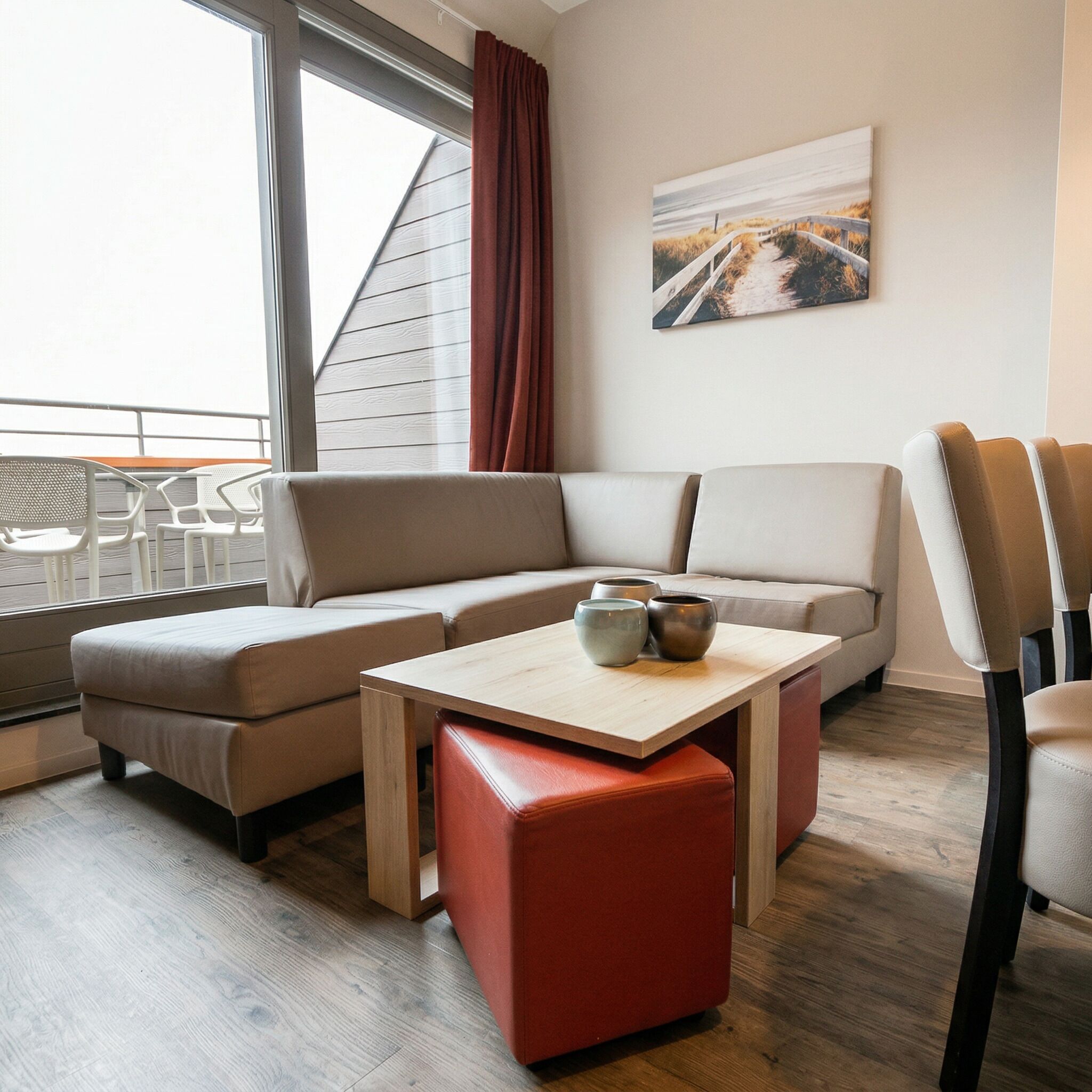 Family Studio | Living area | 17-inch flat-screen TV with satellite channels, TV