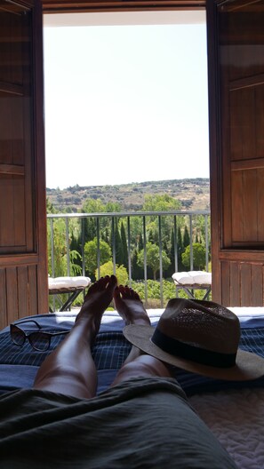 Standard Double Room, Balcony, Garden View | Blackout drapes, iron/ironing board, free WiFi, bed sheets - Hotel Boutique La PerlaBlanca by Bossh! Hotels (Ronda)