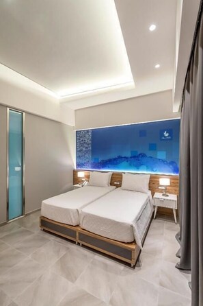 Premium bedding, minibar, in-room safe, blackout curtains - Island Boutique Hotel (Rhodes)