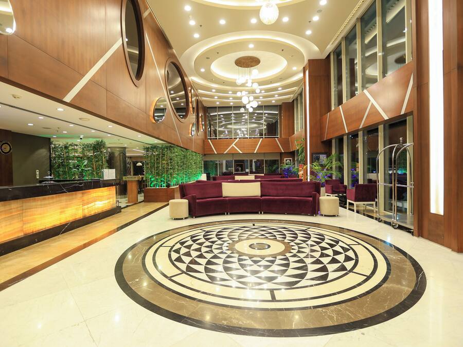 Sitteområde i lobbyen