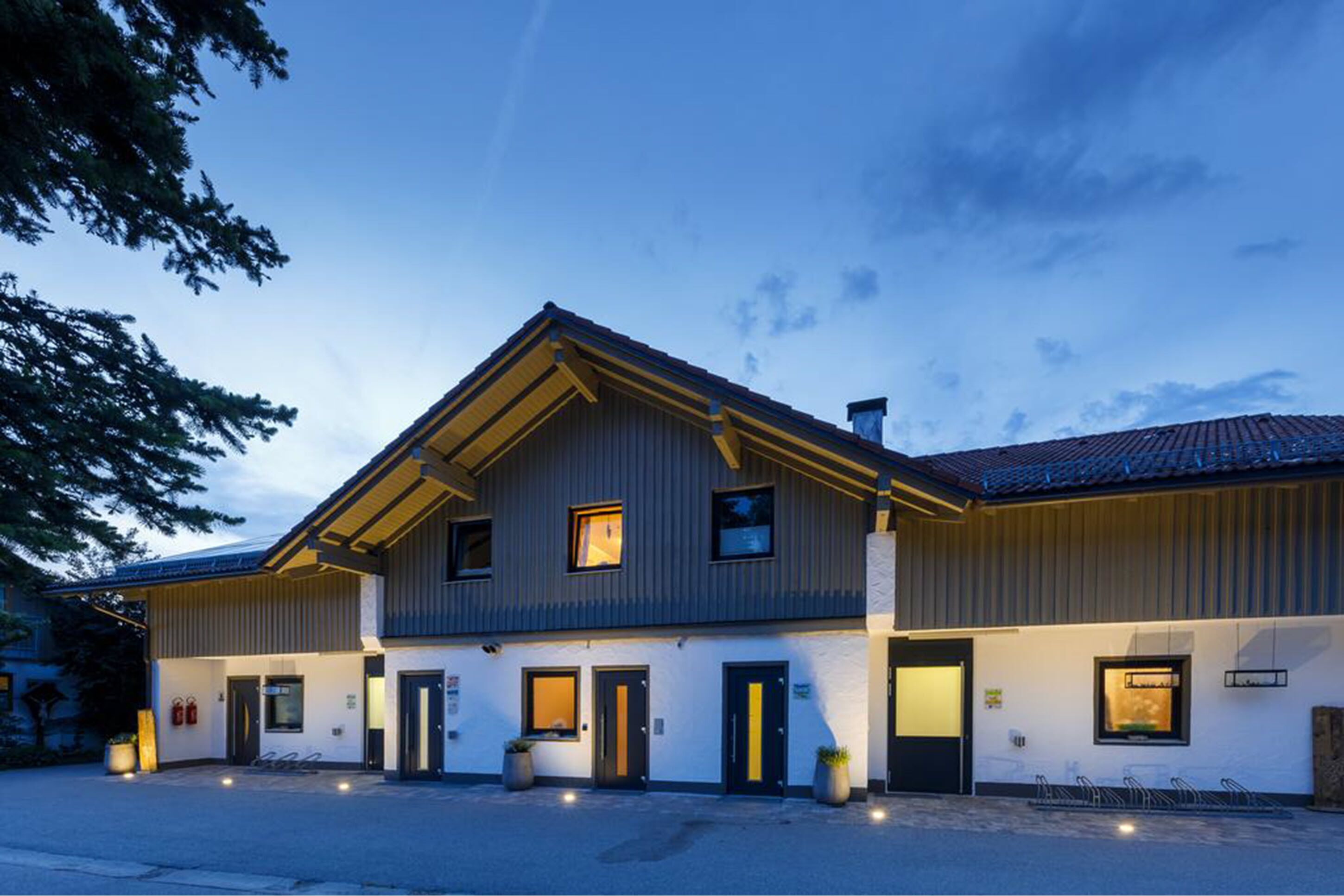 front of property – evening/night