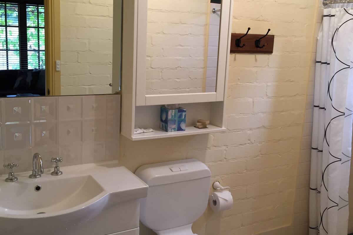 shower, free toiletries, hair dryer, bathrobes