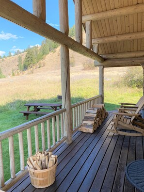 Cabane Luxe, 2 chambres, cuisine (Sapphire) | Terrasse/Patio