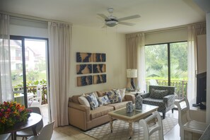 1 Bedroom Suite (max 2 guests) | Living room | Flat-screen TV - El Portillo Residences by Mint (Las Terrenas)