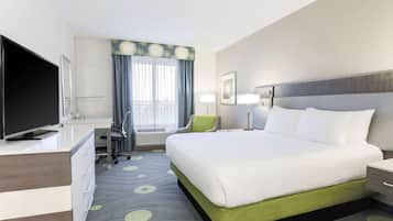 Blackout drapes, iron/ironing board, free cribs/infant beds, free WiFi