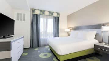 Blackout drapes, iron/ironing board, free cribs/infant beds, free WiFi