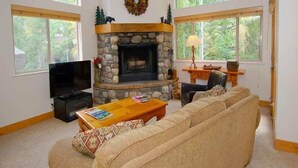 Condo, 3 Bedrooms (Shuttle to Slopes Gold) | Living area - Bridgepoint in River Run by Alpine Lodging (Ketchum)