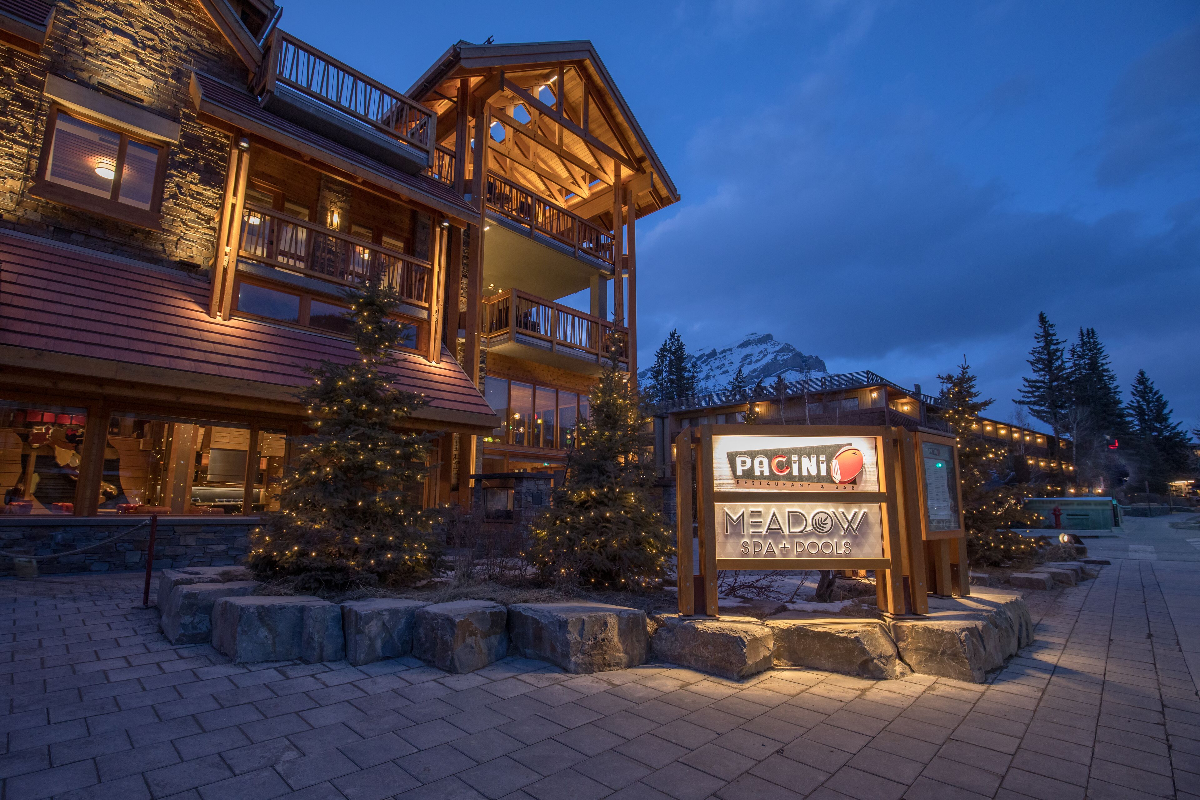 Front of property – evening/night