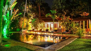 Front of property – evening/night