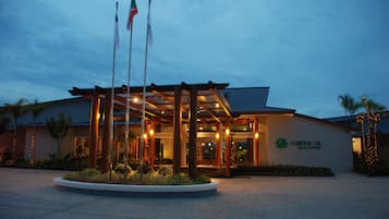 Front of property – evening/night