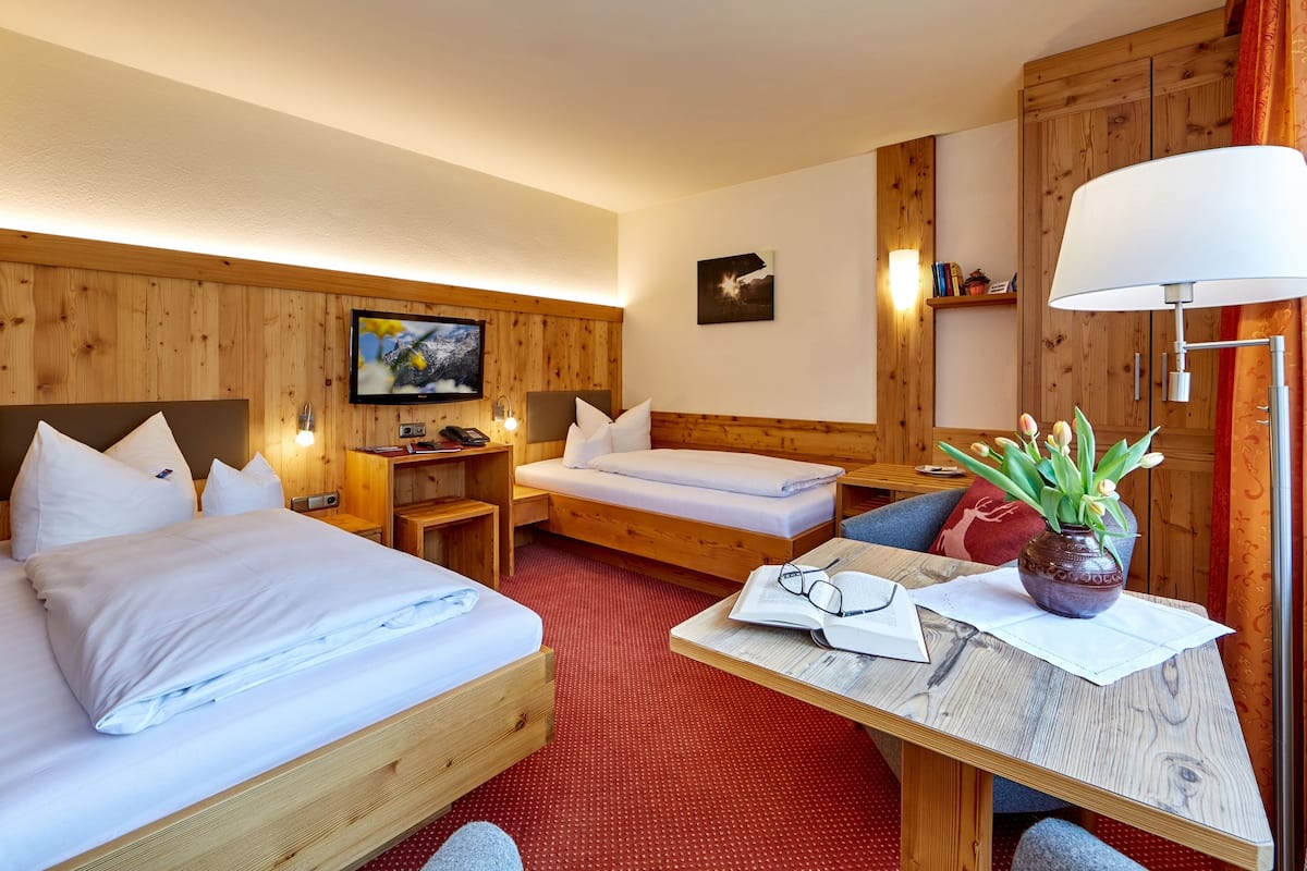 double room, mountain view, mountainside | premium bedding, down duvets, minibar, in-room safe
