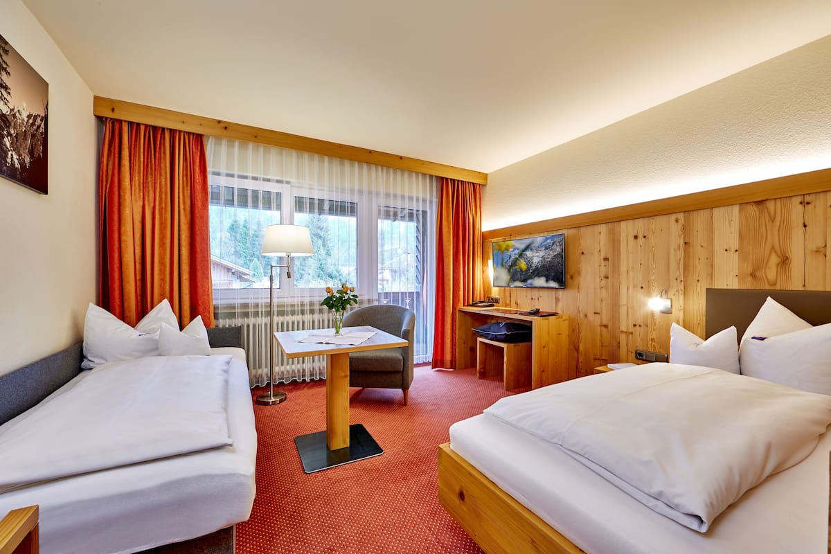 comfort single room, mountain view, mountainside | premium bedding, down duvets, minibar, in-room safe