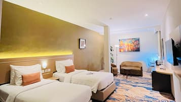 Suite Twin | In-room safe, desk, blackout curtains, soundproofing