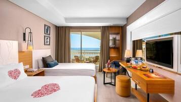 Minibar, soundproofing, cribs (free), WiFi (free)