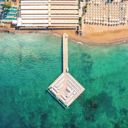 Private beach, free beach shuttle, sun loungers, beach umbrellas