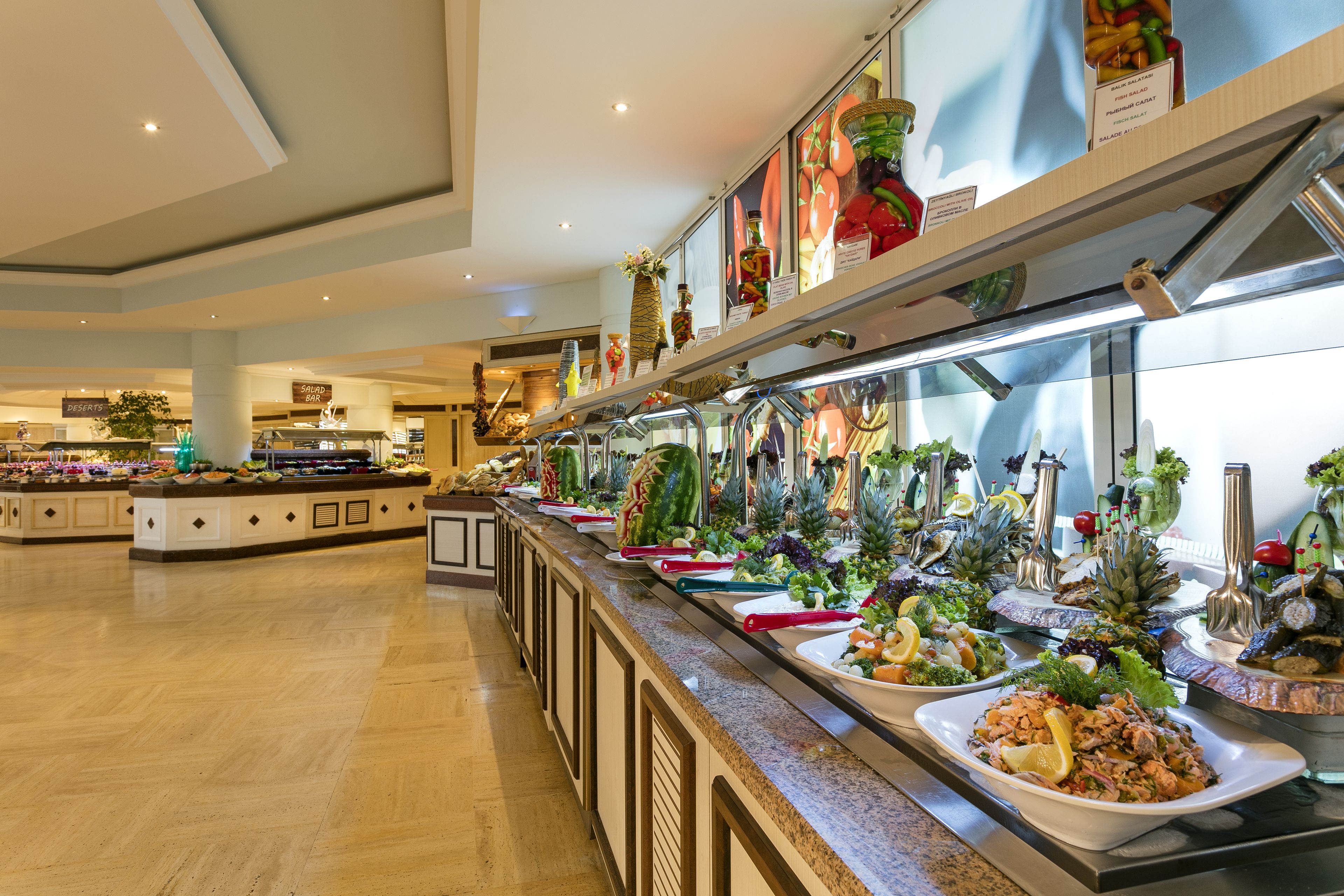 4 restaurants, breakfast, lunch, dinner served; turkish cuisine