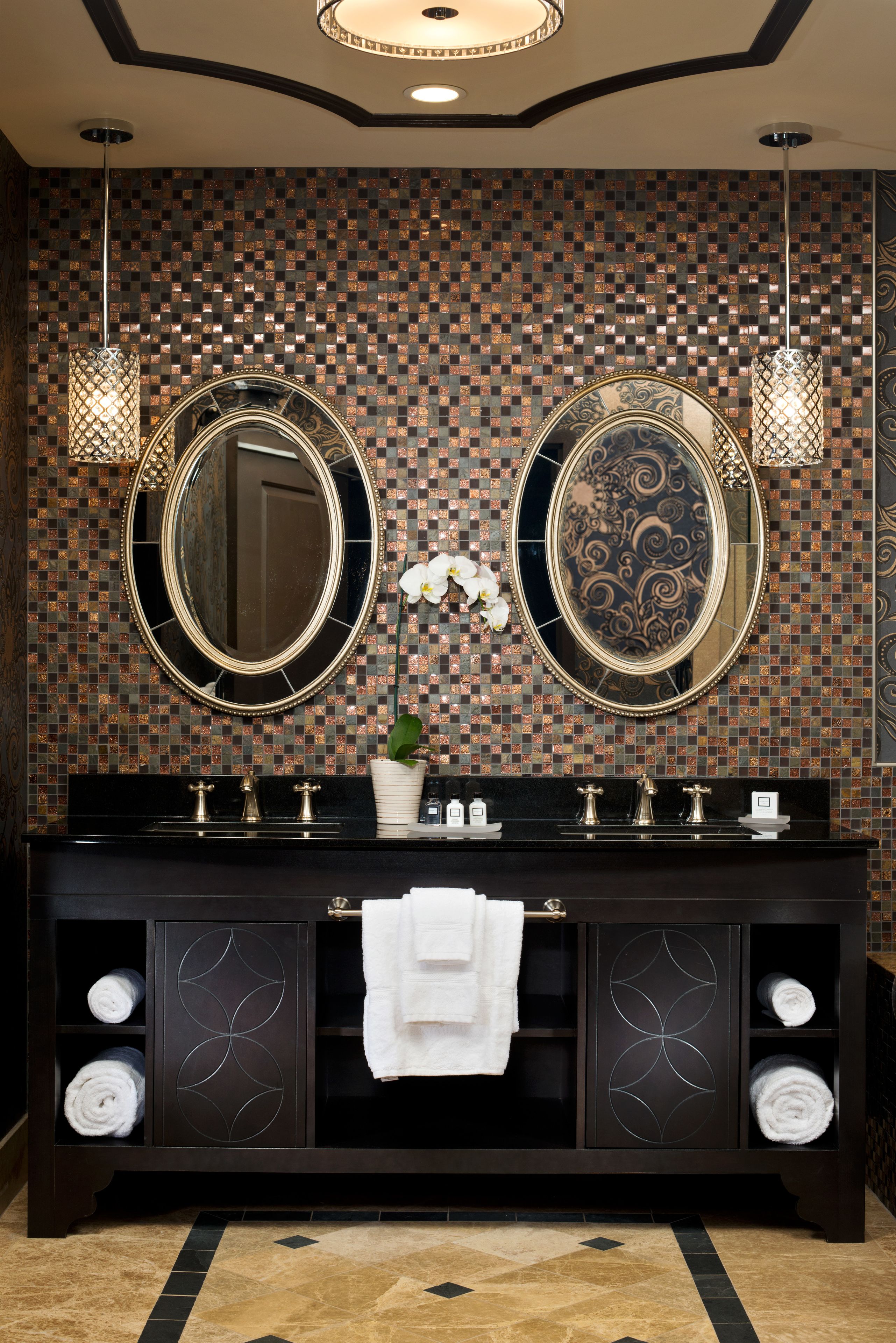 suite (bostwick) | bathroom | combined shower/bathtub, designer toiletries, hair dryer, towels