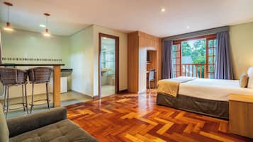 Ropa de cama de alta calidad y minibar