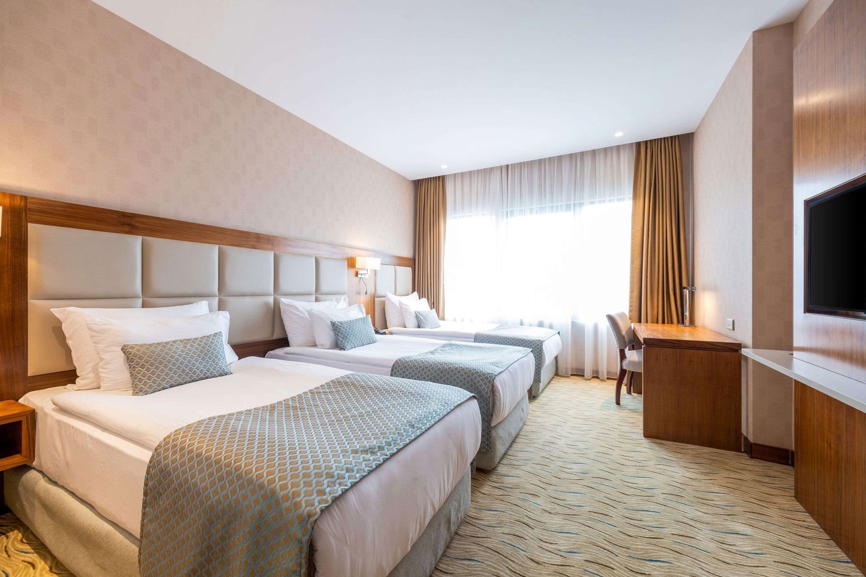 Premium bedding, minibar, in-room safe, desk