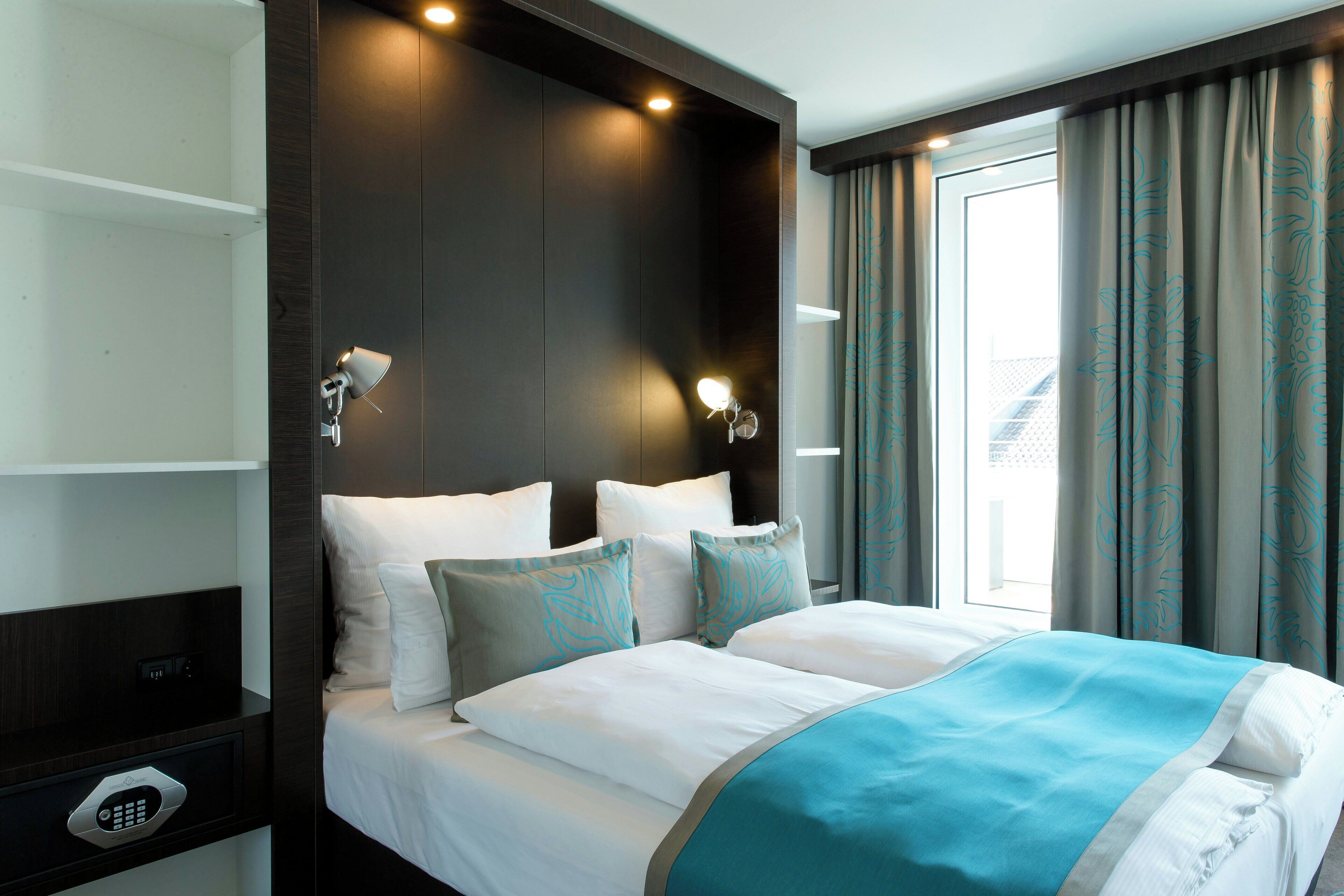 Bettwäsche aus ägyptischer Baumwolle, hochwertige Bettwaren, Zimmersafe