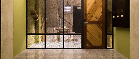 Interior entrance