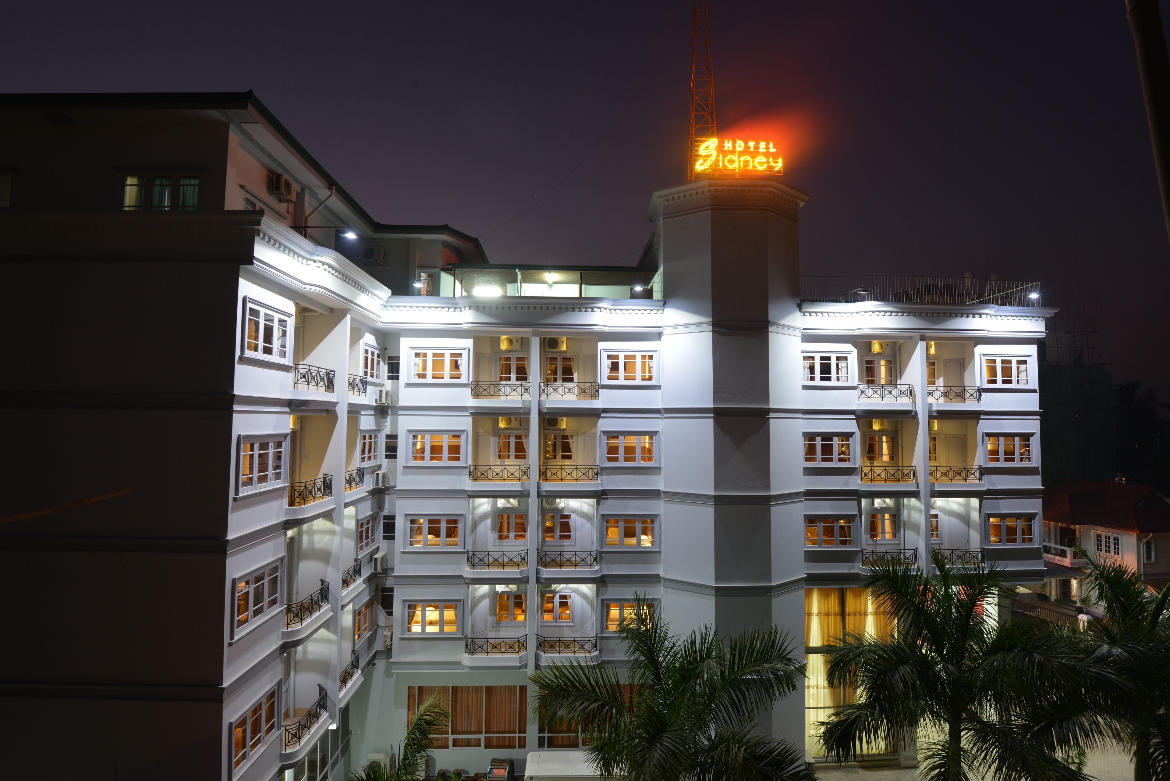 front of property – evening/night