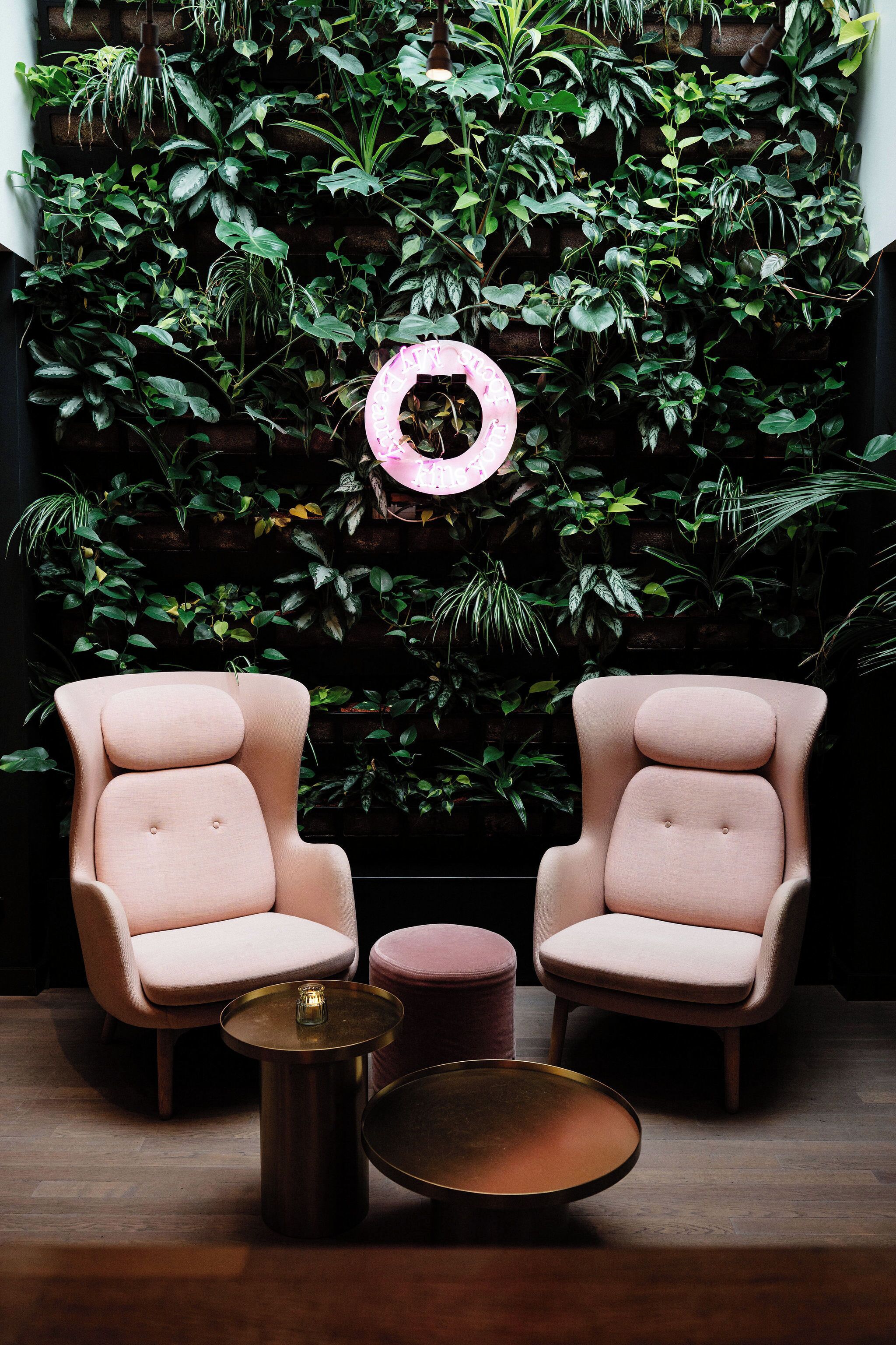 Sitteområde i lobbyen