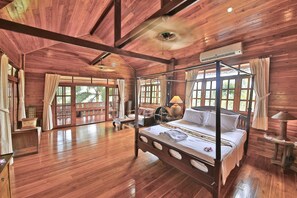 4 Bedrooms Pool Villa, Partial Sea View | 4 bedrooms, minibar, in-room safe, desk
