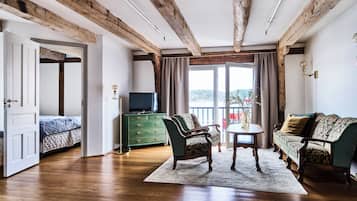 Familienzimmer (The Barrel Factory) | Pillowtop-Betten, Bügeleisen/Bügelbrett, Babybetten, kostenloses WLAN