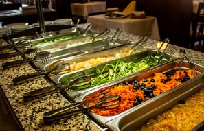 Free daily buffet breakfast