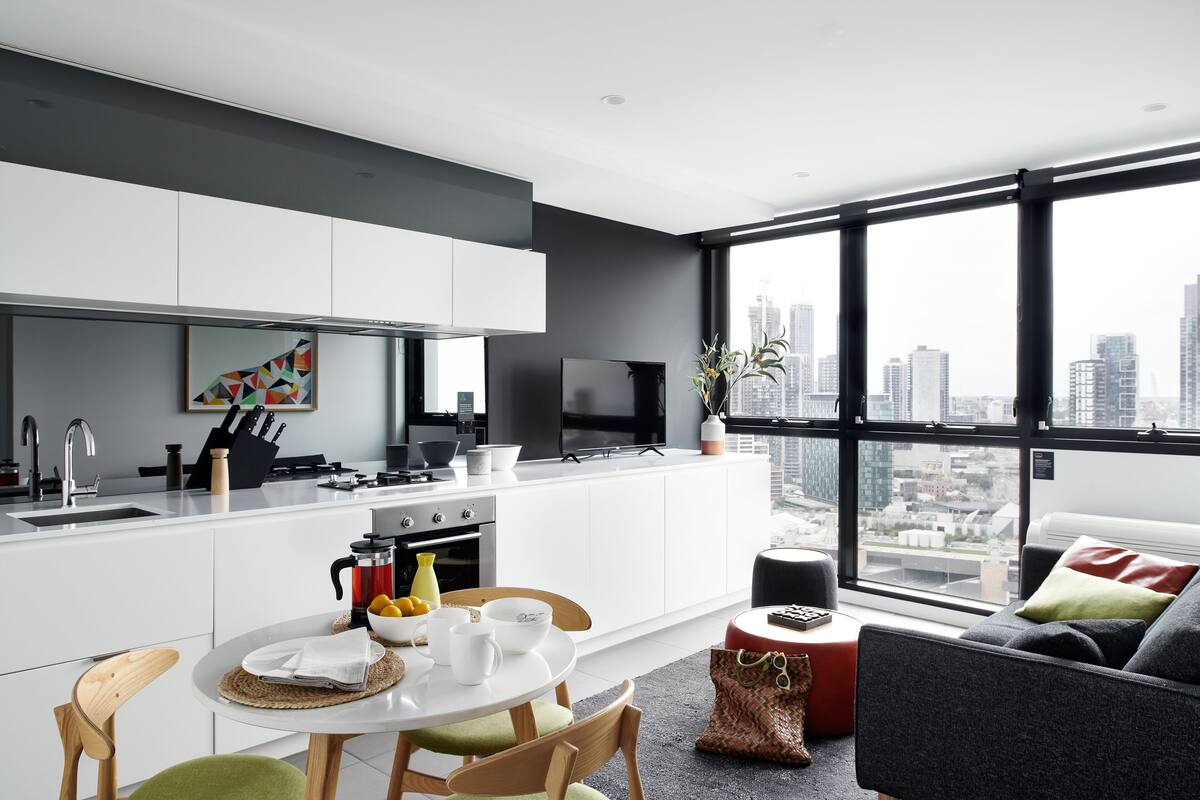 Superior One Bedroom Apartment | Living area | LCD TV