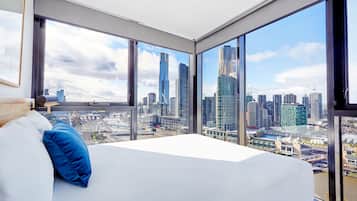 Superior Two Bedroom Apartment | Desk, laptop workspace, iron/ironing board, cribs/infant beds