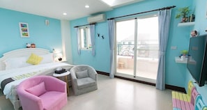 Habitación doble (Rosemary) | Edredón, decoración personalizada, camas extra y wifi gratis